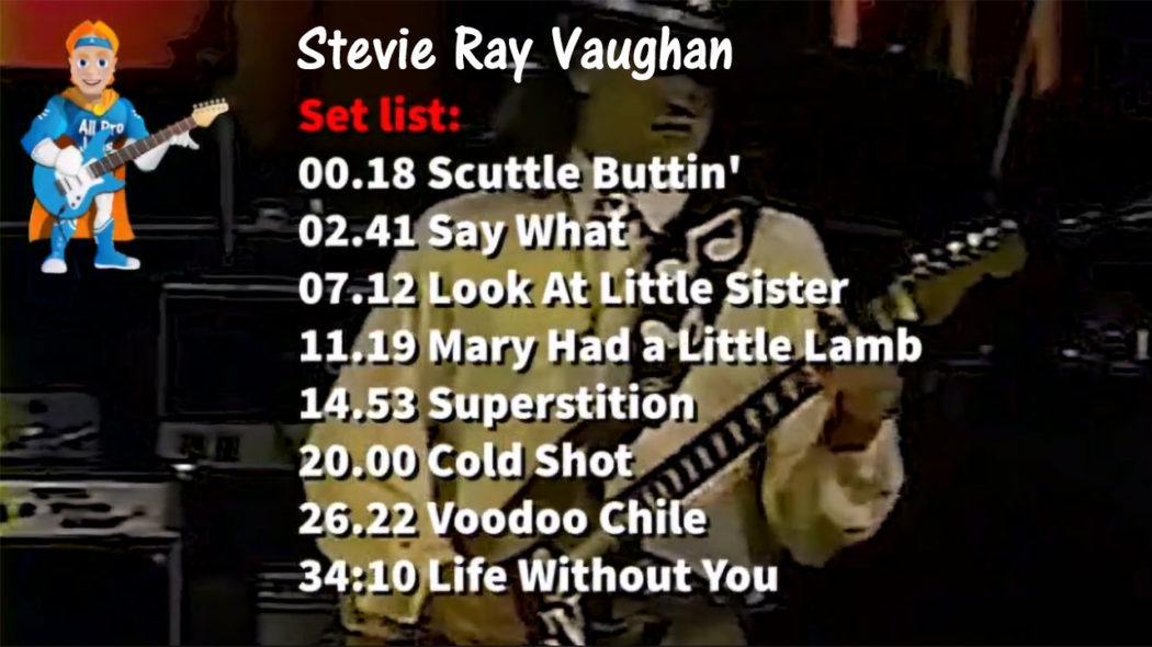 Stevie Ray Vaughan (Starwood Amphitheatre 1987 Antioch TN)