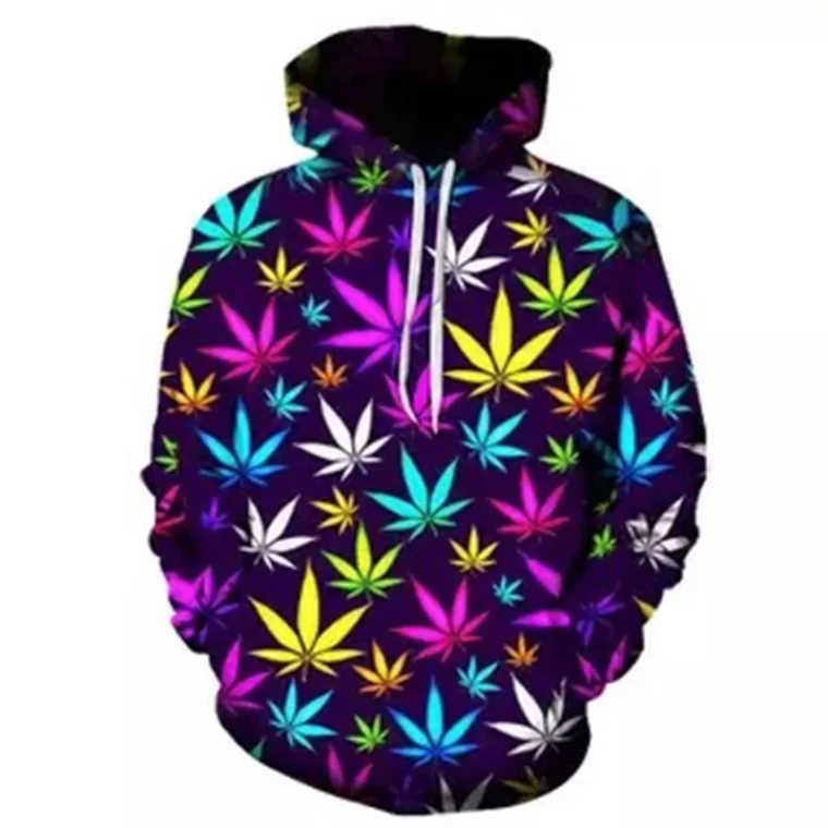 Pot Leaf 3D Casual Fashion Hoodie - Image 5