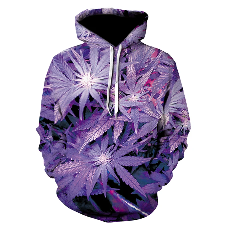 Pot Leaf 3D Casual Fashion Hoodie - Image 2