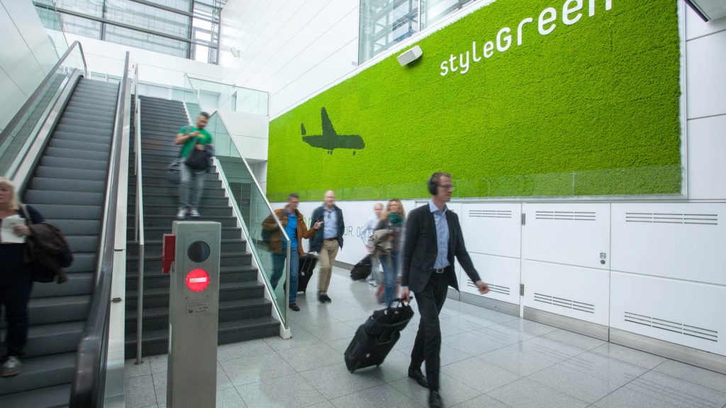 Man entering airport